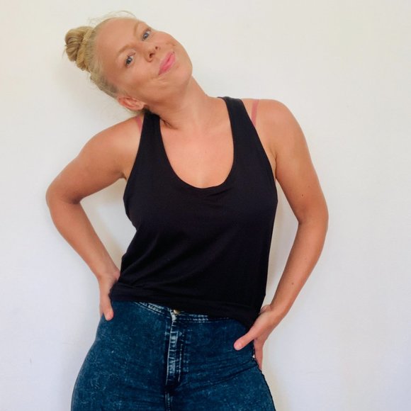 Athleta Tops - Athleta tank blue racerback